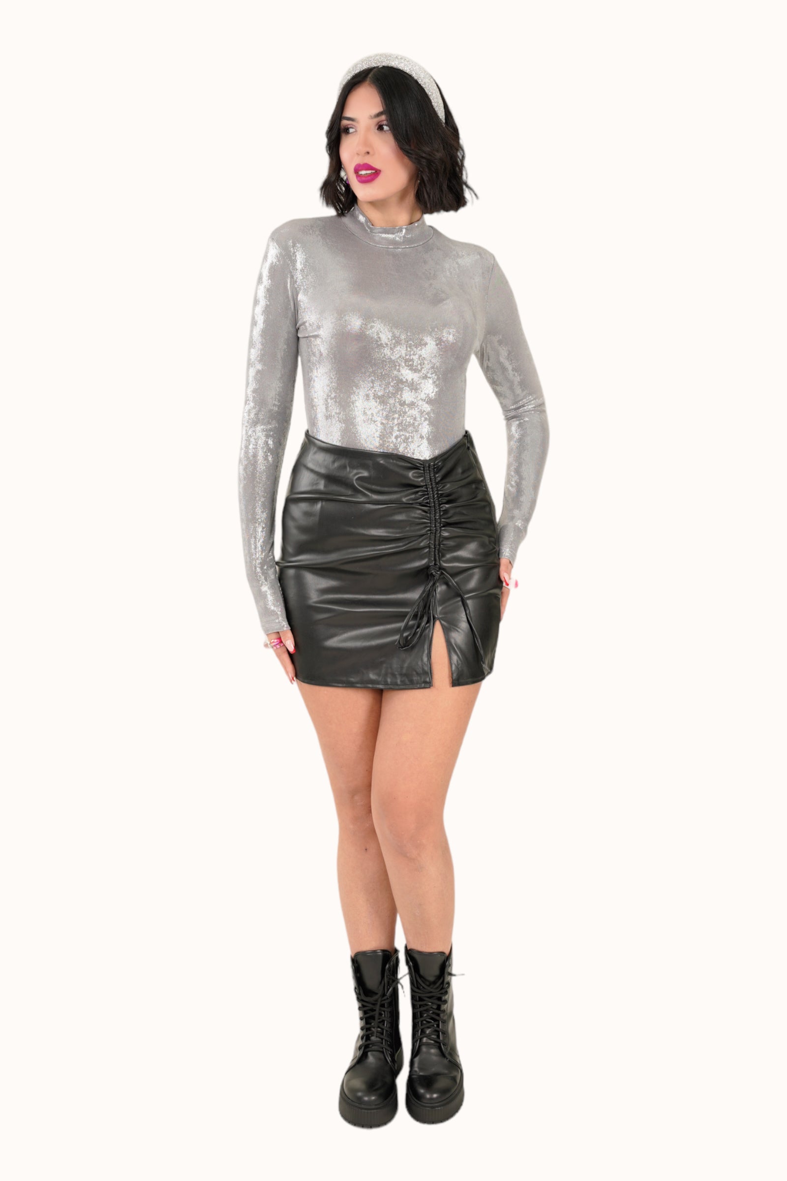 Roxana Bodysuit - Silver