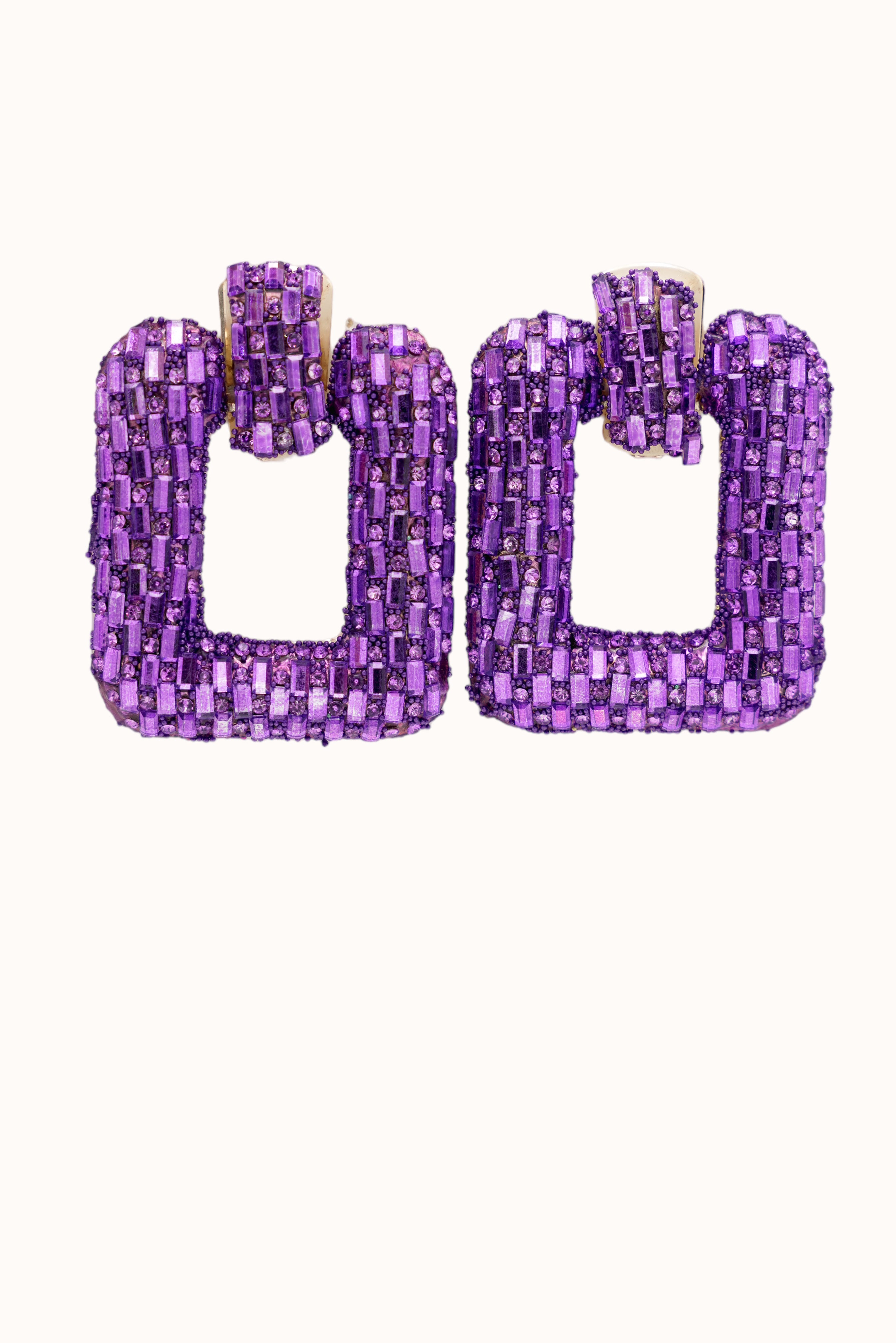 Poly Earrings - Purple