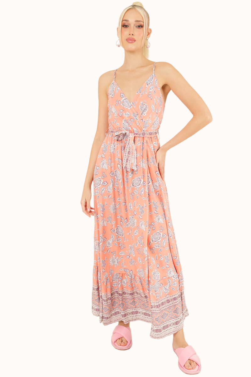 Romana Dress - Peach