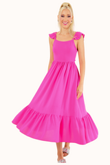 Berta Dress - Fuchsia