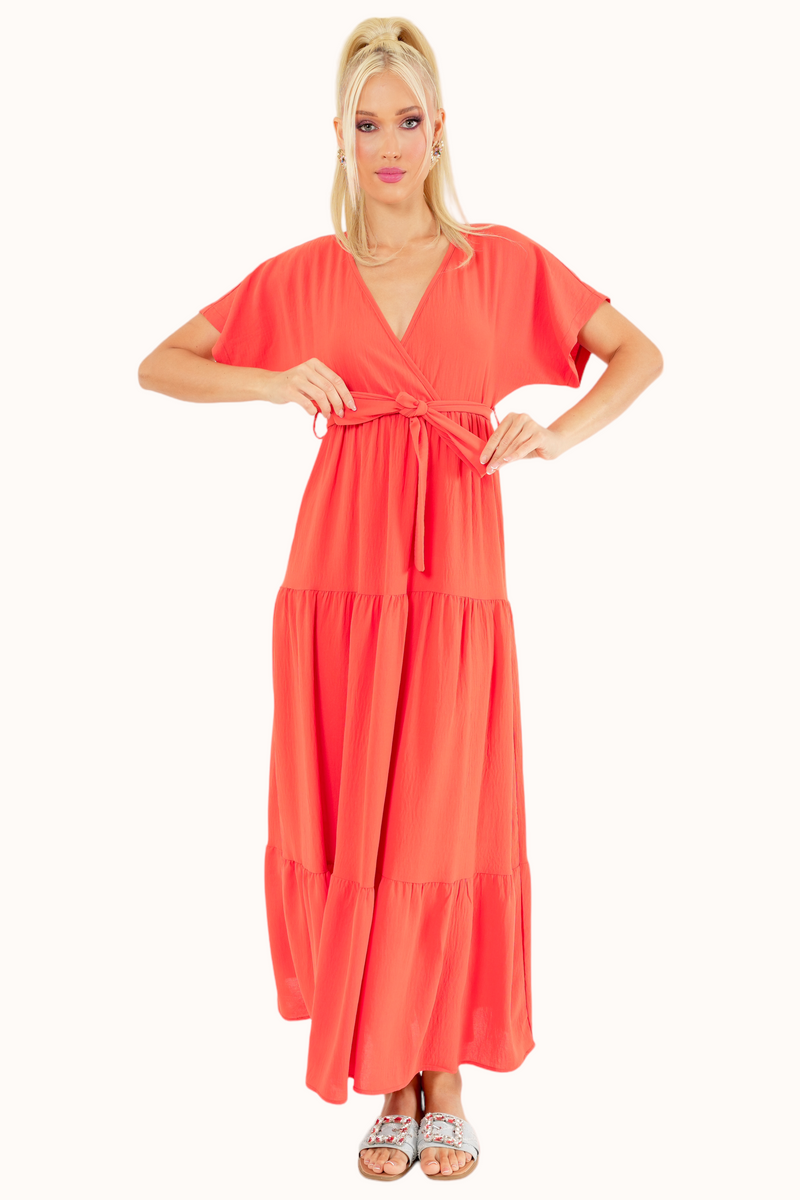 Liva Dress - Coral