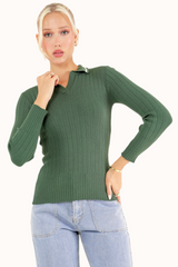 Carla Sweater - Dark Green