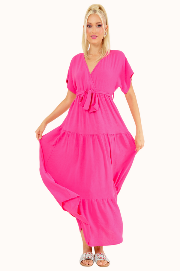 Liva Dress - Dark Pink