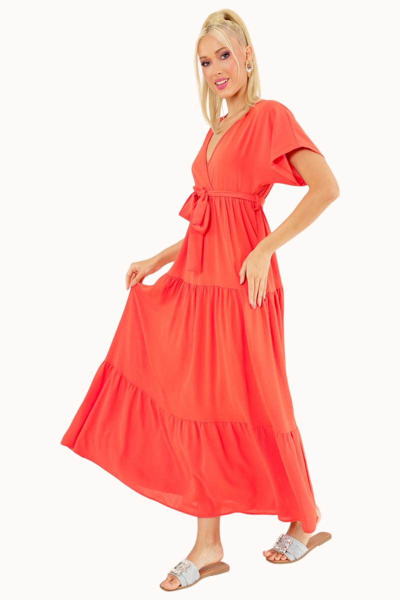 Liva Dress - Coral