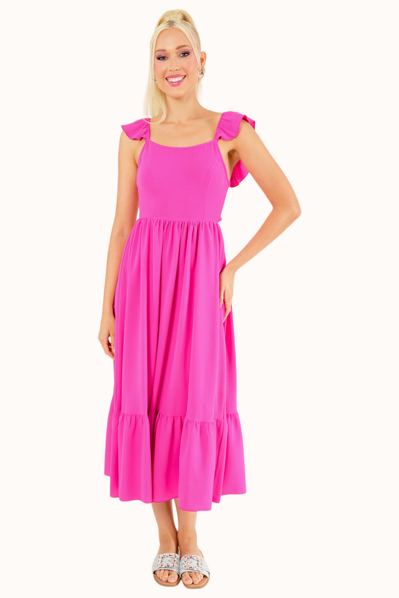 Berta Dress - Fuchsia