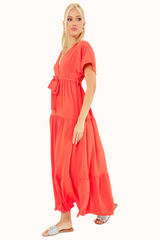 Liva Dress - Coral