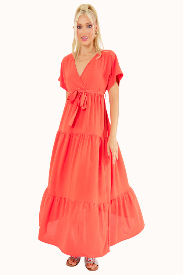 Liva Dress - Coral