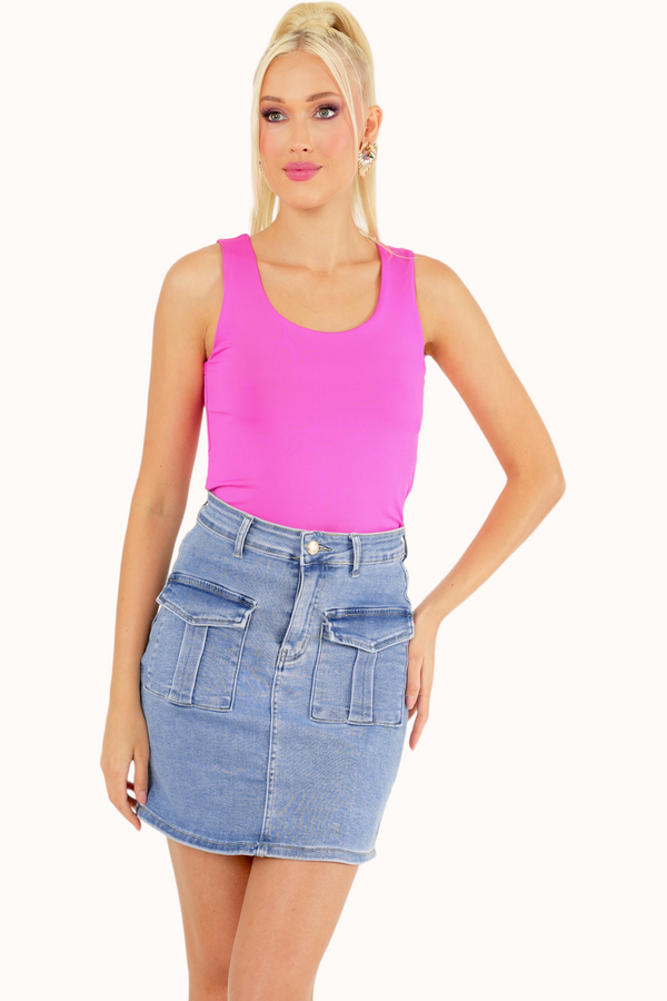 Ruby Top - Fuchsia