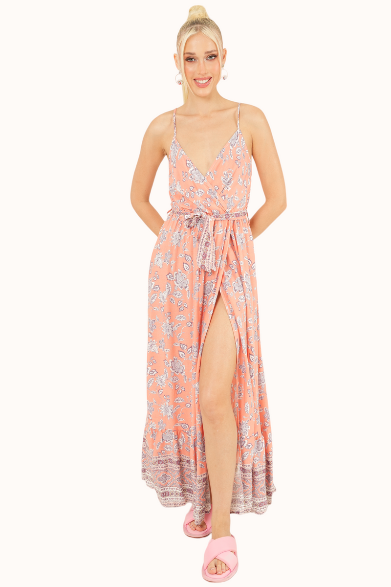 Romana Dress - Peach