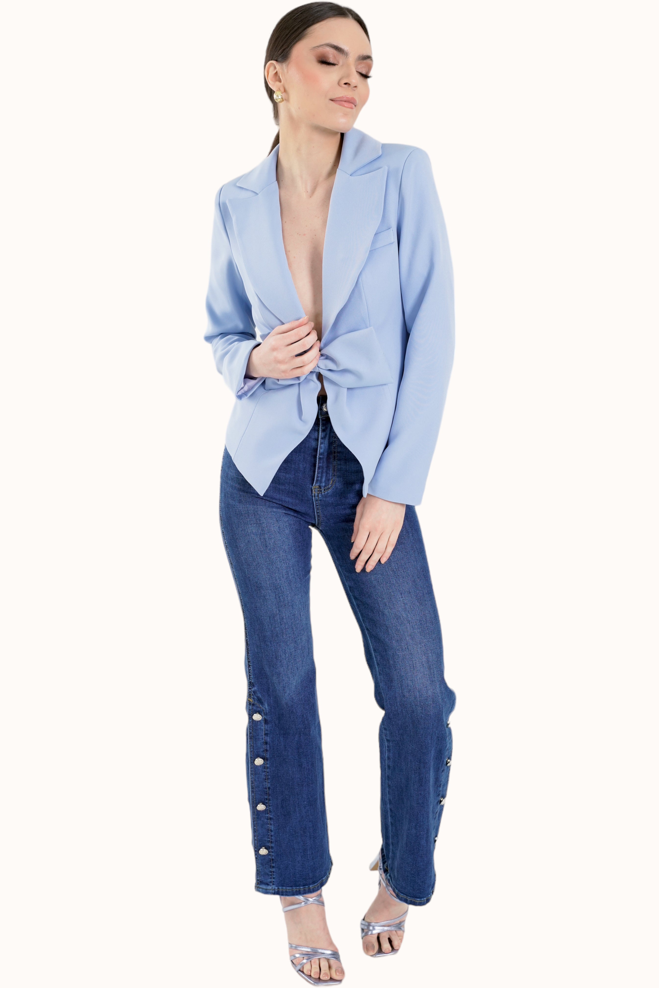 Simona Blazer - Light Blue