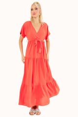 Liva Dress - Coral