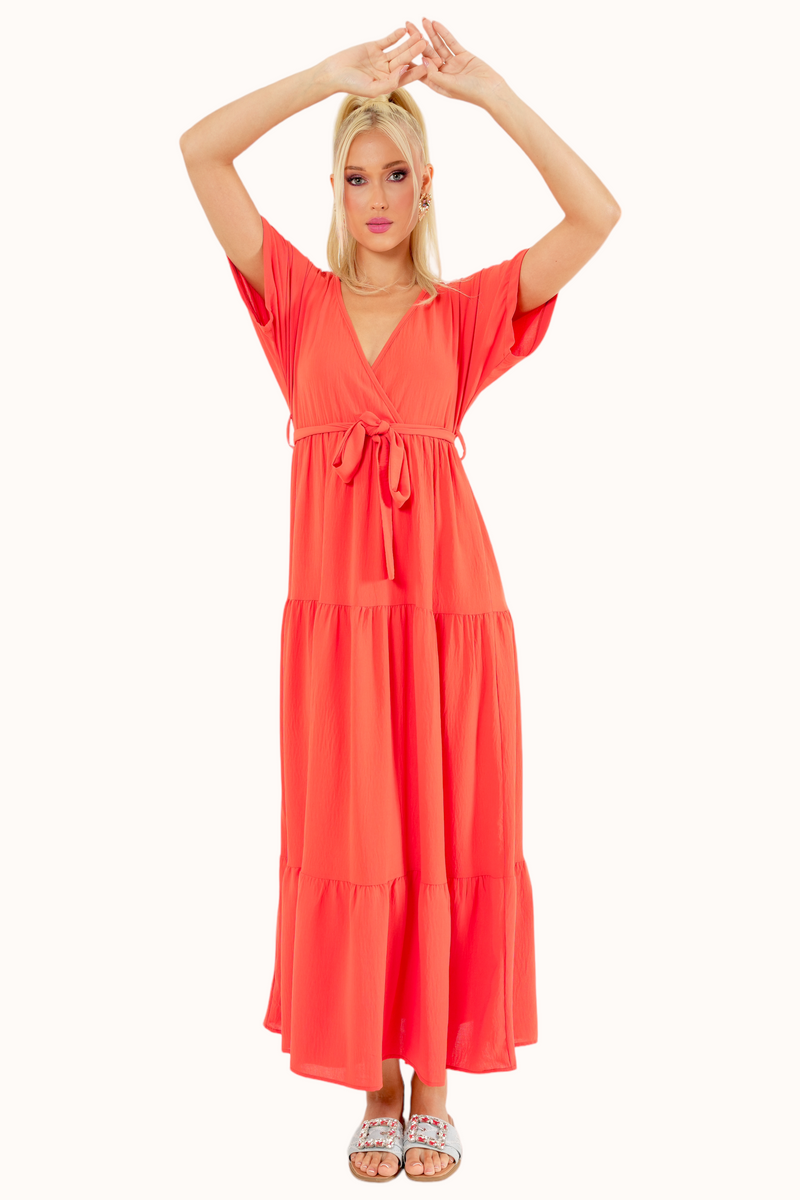 Liva Dress - Coral