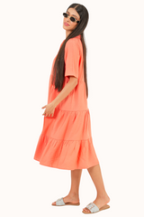 Athena Dress - Coral