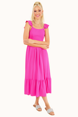 Berta Dress - Fuchsia