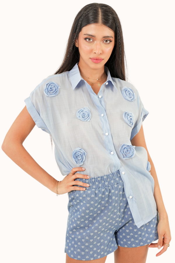 Rosarita Top - Blue