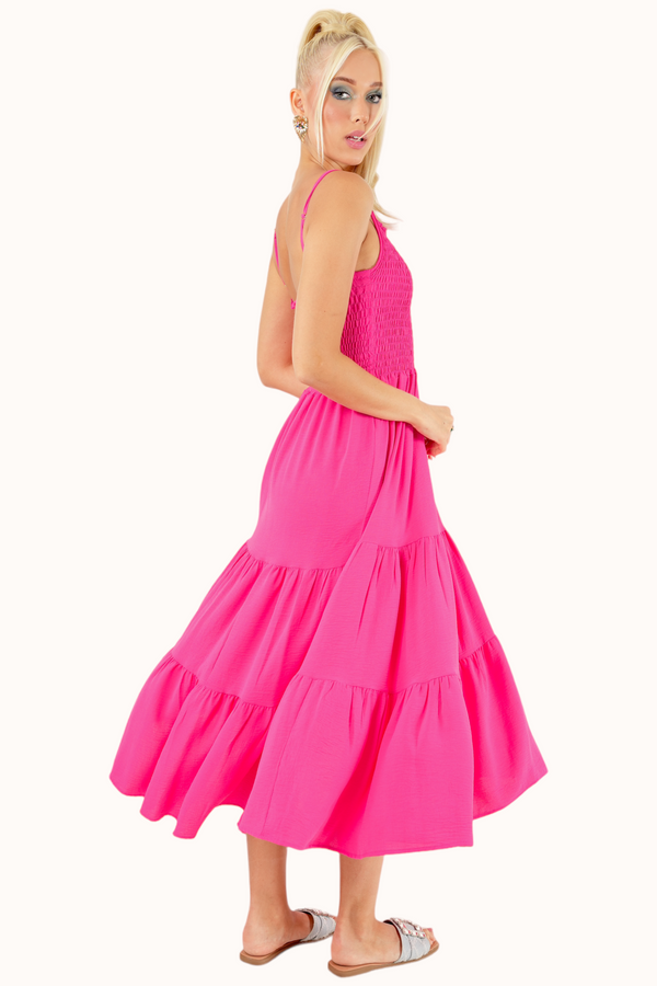 Sienna Dress - Dark Pink