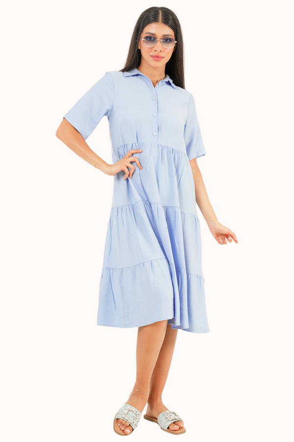 Athena Dress - Light Blue