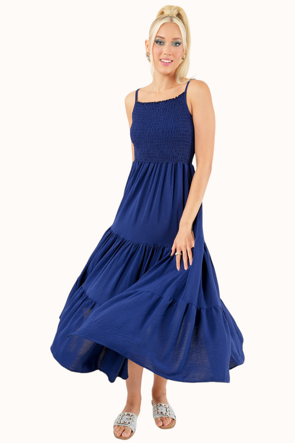 Sienna Dress - Navy Blue