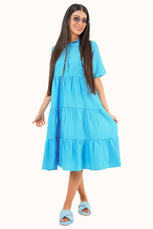 Athena Dress - Blue