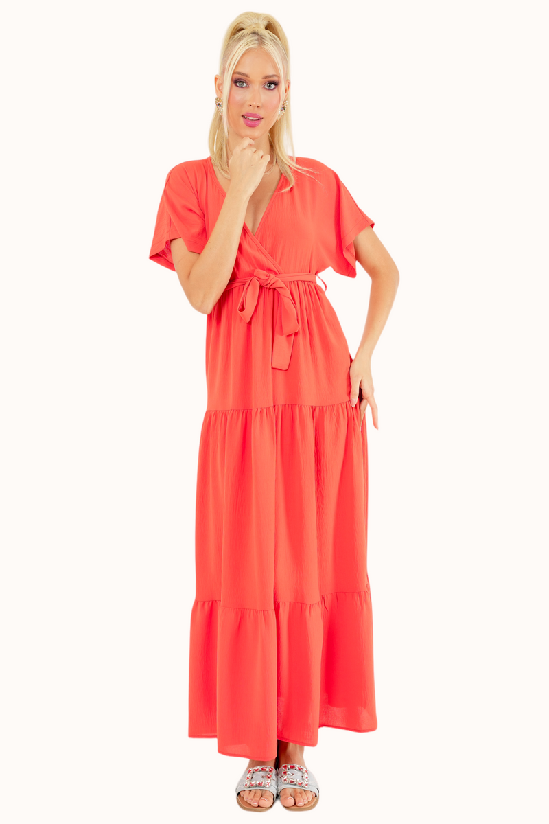 Liva Dress - Coral