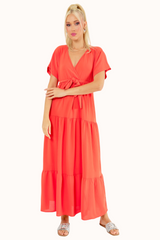 Liva Dress - Coral