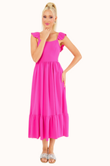 Berta Dress - Fuchsia