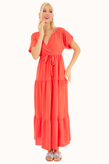 Liva Dress - Coral