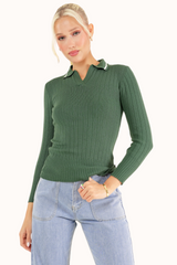 Carla Sweater - Dark Green