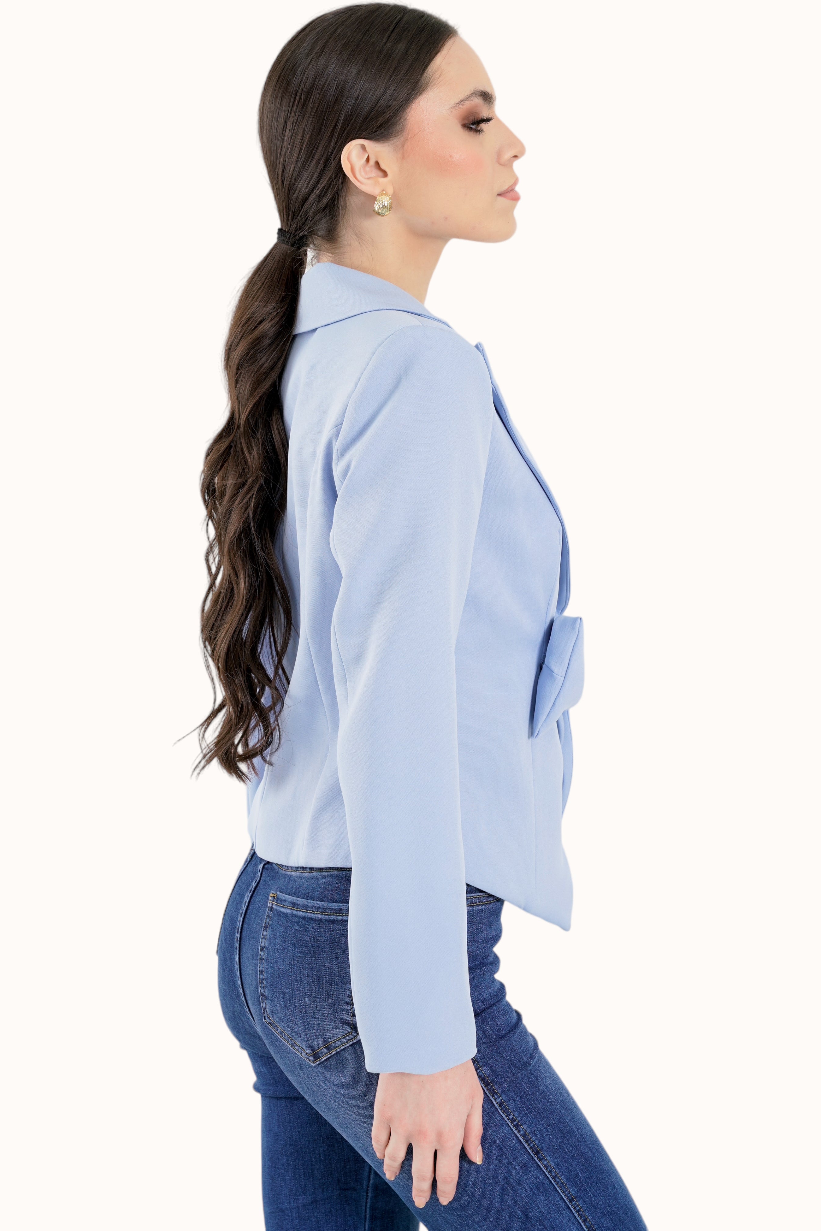 Simona Blazer - Light Blue