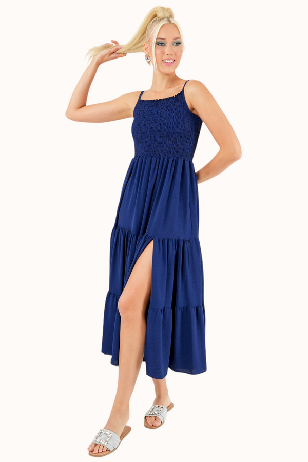 Sienna Dress - Navy Blue